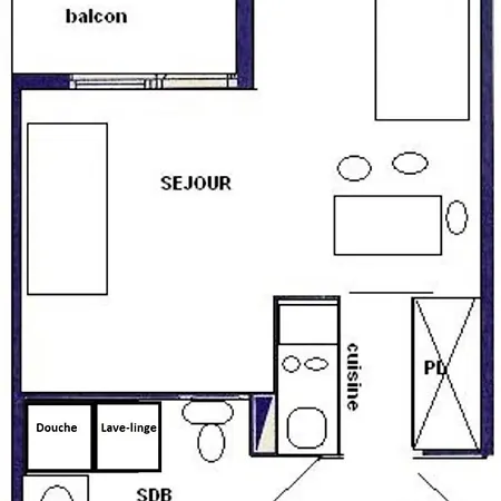 Les Gentianes - 3/4 Pers -les Gentianes - Plagne Villages Mae-4894 * Ла-Плань