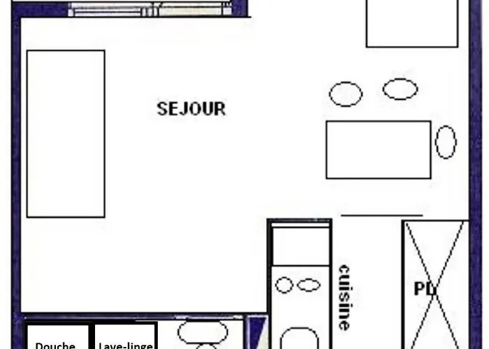 Les Gentianes - 3/4 Pers -les Gentianes - Plagne Villages Mae-4894 * Ла-Плань